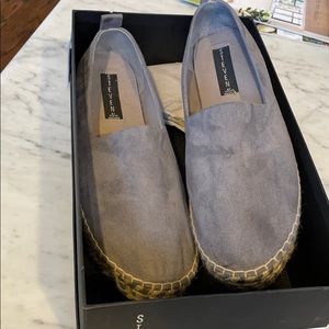 Steven Madden blue suede espadrilles